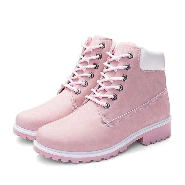 2018 Hot New Autumn Early Winter Shoes Women Flat Heel Boots