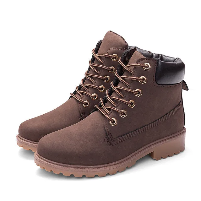 2018 Hot New Autumn Early Winter Shoes Women Flat Heel Boots