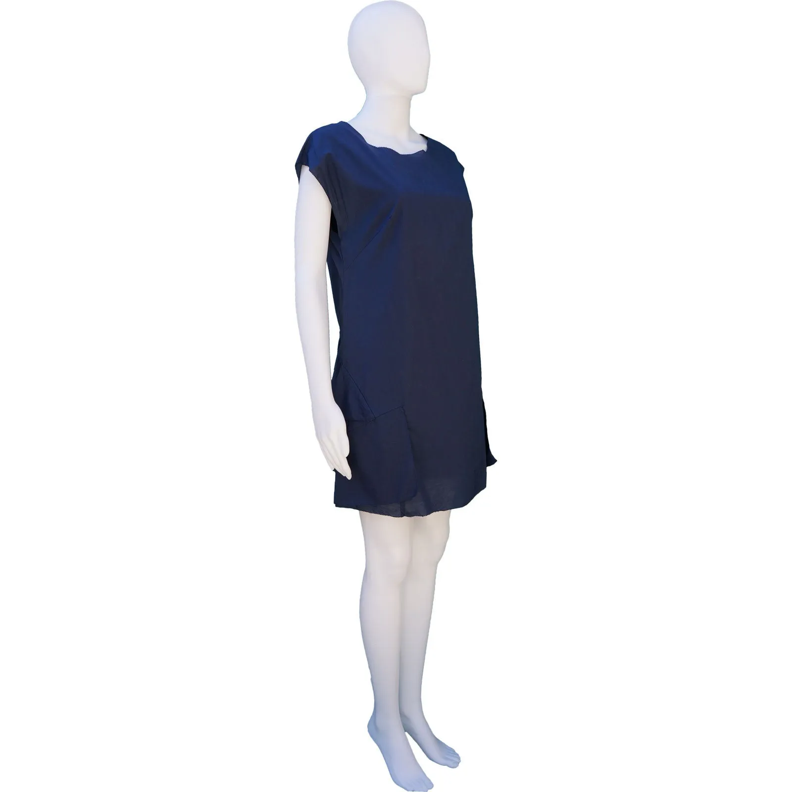 3.1 PHILLIP LIM SLEEVLESS DRESS WITH RUFFLE ACCENT