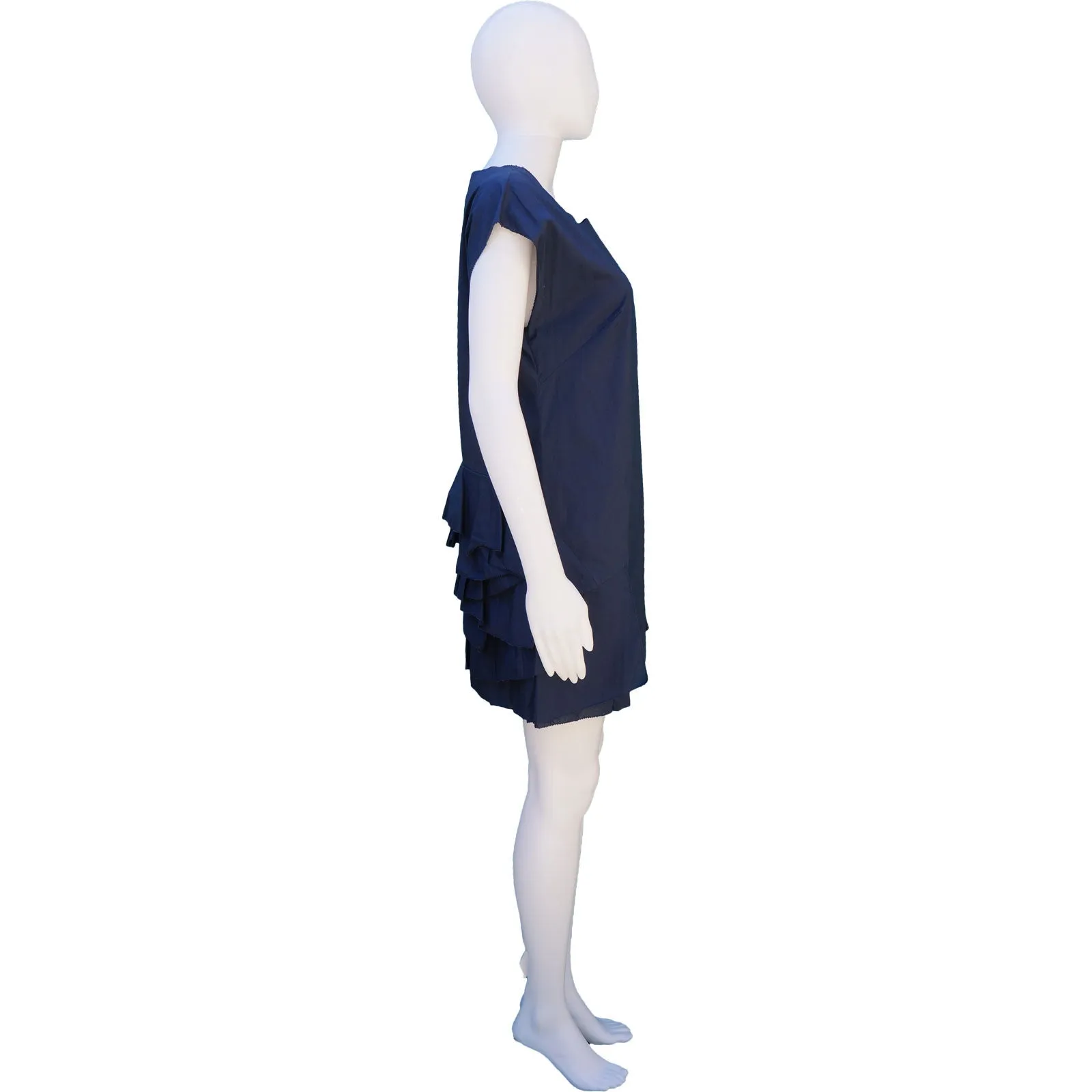 3.1 PHILLIP LIM SLEEVLESS DRESS WITH RUFFLE ACCENT