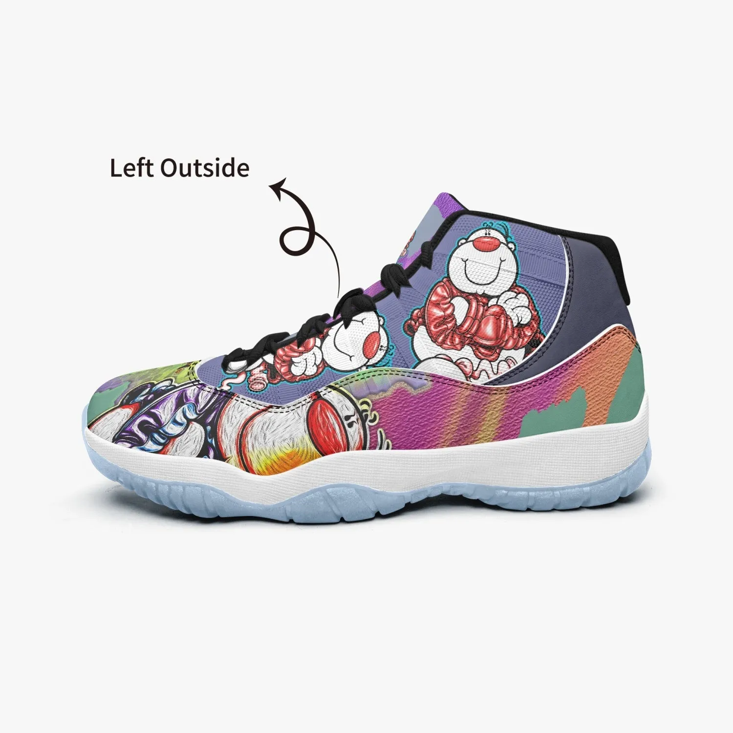 522.  AJ11 CUPY Basketball Sneakers -Blue Sole