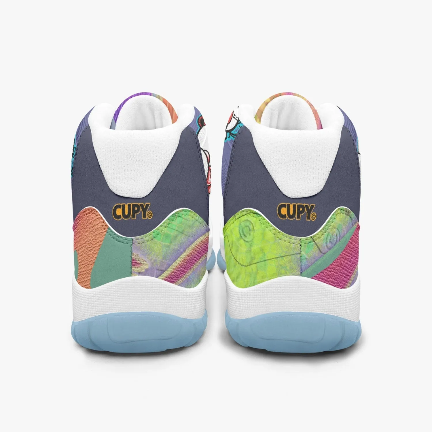 522.  AJ11 CUPY Basketball Sneakers -Blue Sole