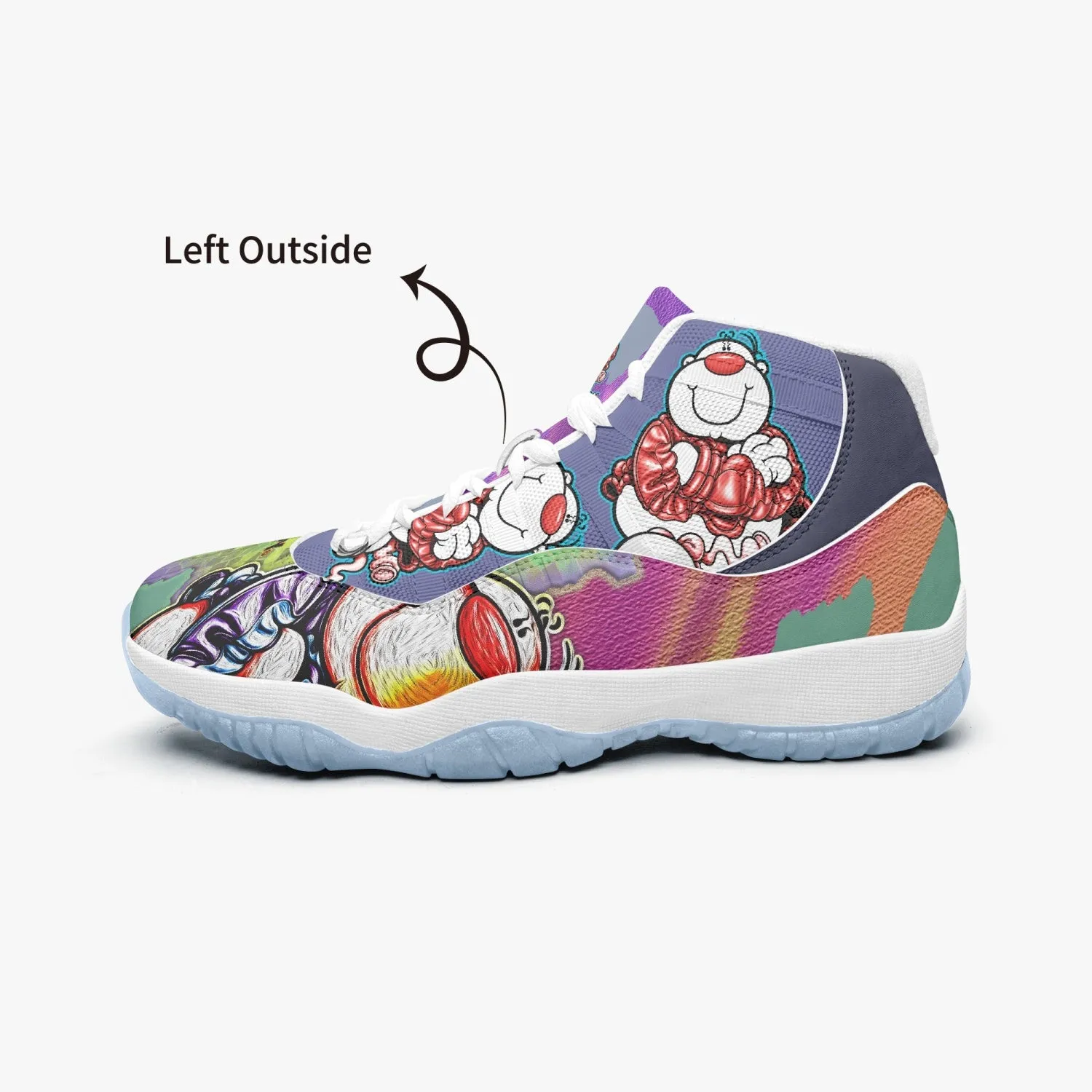 522.  AJ11 CUPY Basketball Sneakers -Blue Sole