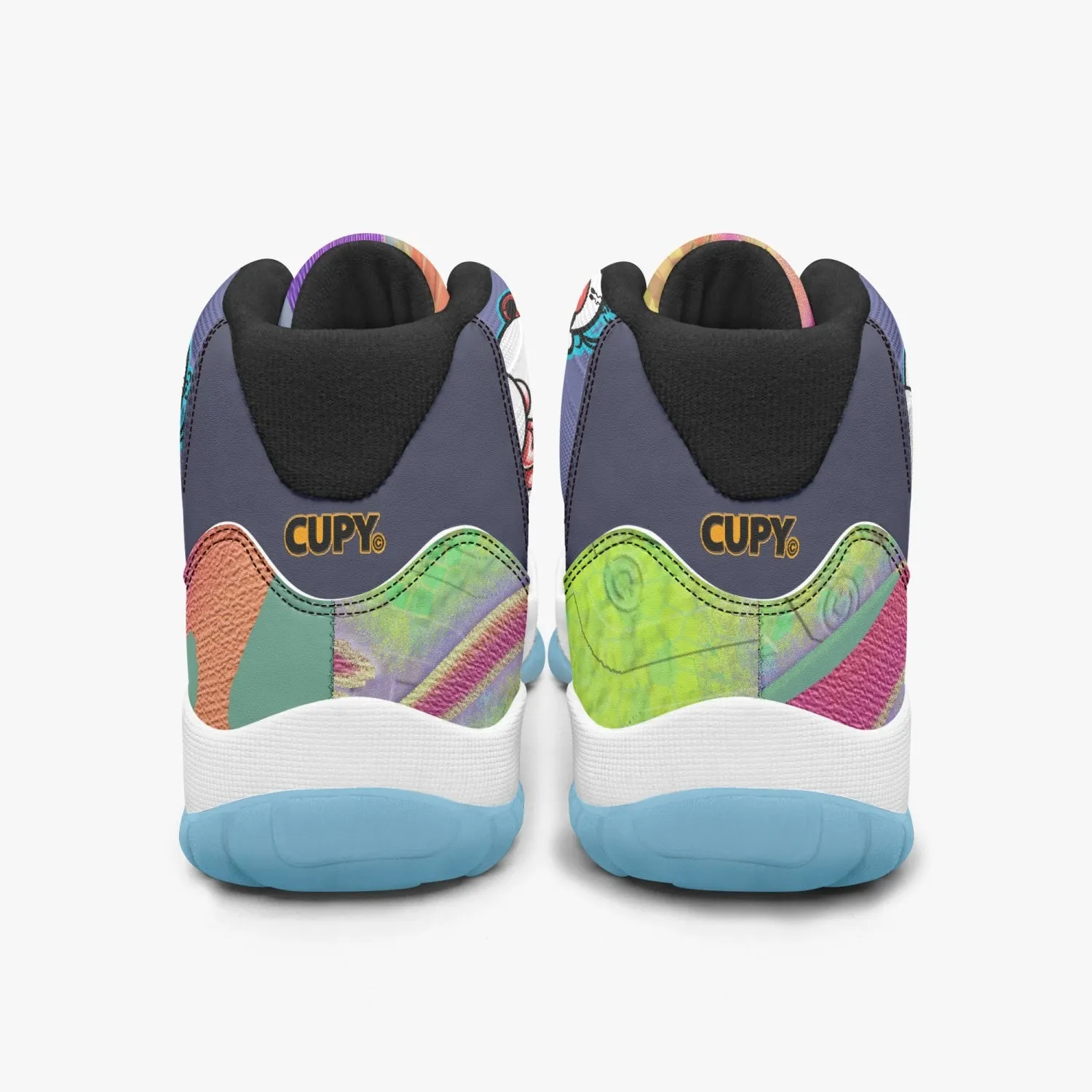 522.  AJ11 CUPY Basketball Sneakers -Blue Sole