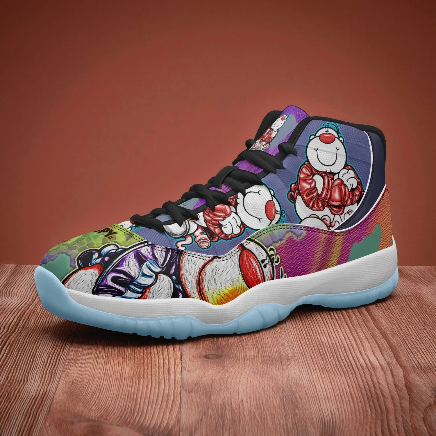 522.  AJ11 CUPY Basketball Sneakers -Blue Sole