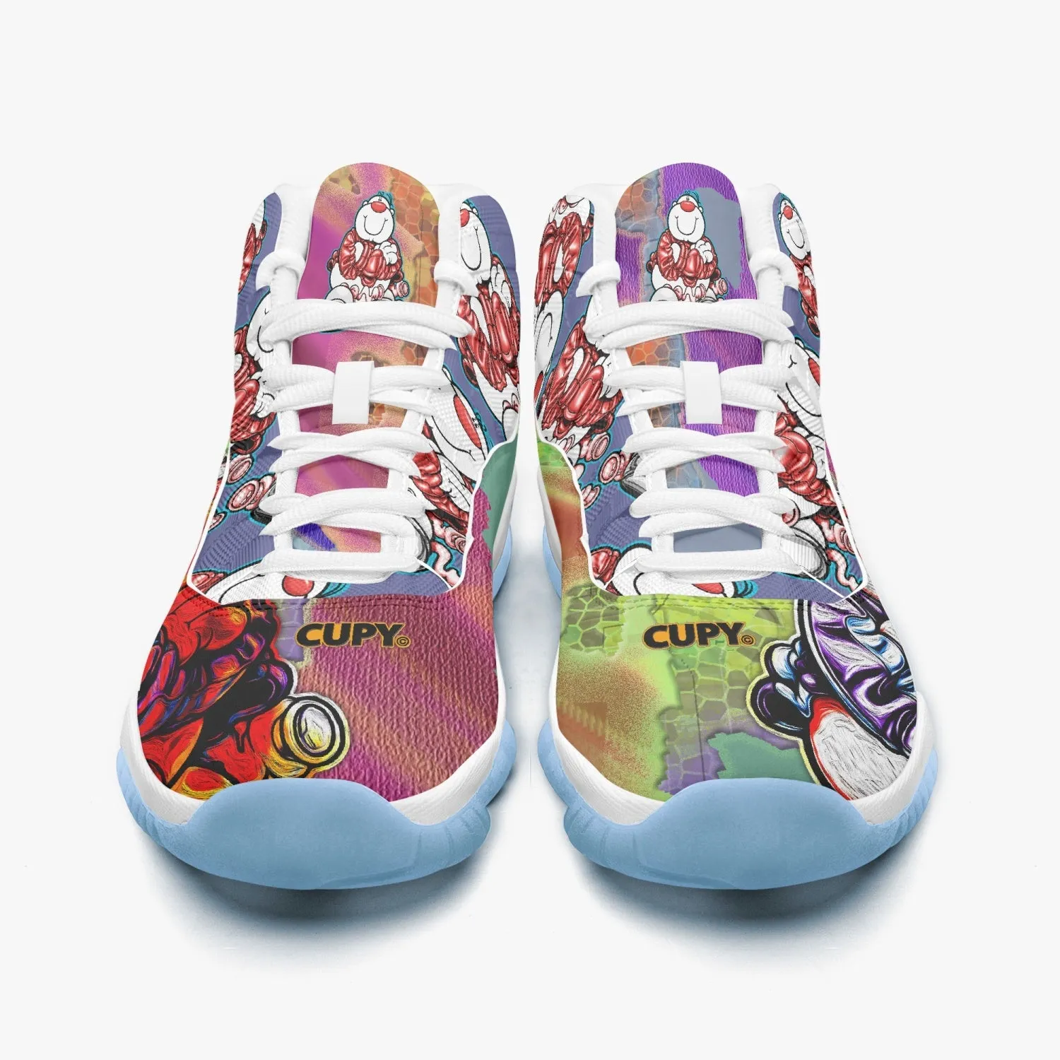 522.  AJ11 CUPY Basketball Sneakers -Blue Sole