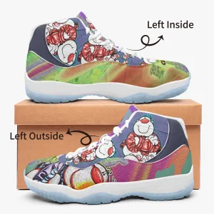 522.  AJ11 CUPY Basketball Sneakers -Blue Sole