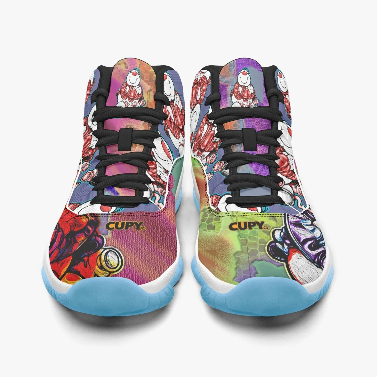 522.  AJ11 CUPY Basketball Sneakers -Blue Sole