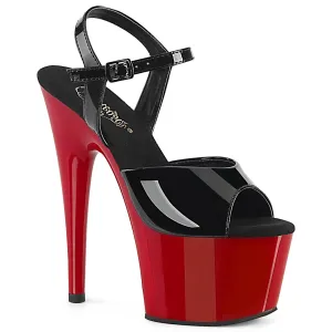 7 Inch Heel ADORE-709 Black Pat Red