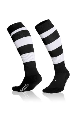 ACERBIS DOUBLE SOCKS BLACK WHITE [Pack of 5]