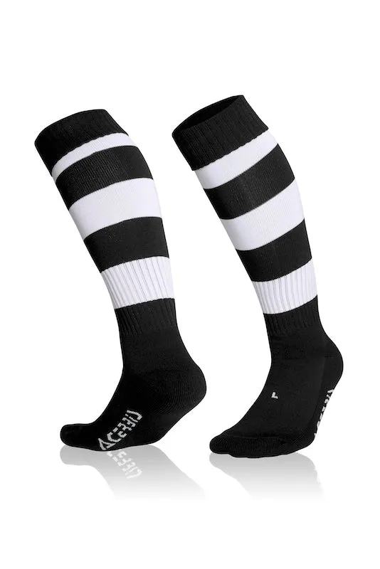 ACERBIS DOUBLE SOCKS BLACK WHITE [Pack of 5]