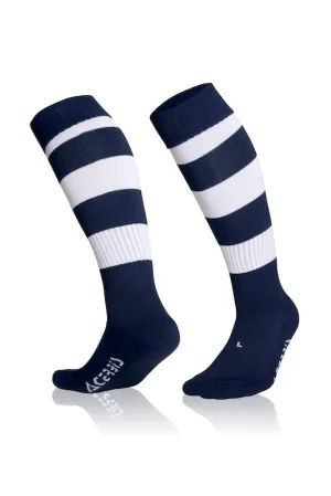 ACERBIS DOUBLE SOCKS BLUE WHITE [Pack of 5]
