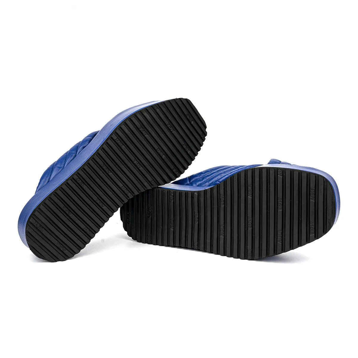 Agl ( Attilio Giusti Leombruni ) Attilio Giusti Leombruni Platform Sandals Leather Blue Colour For Women