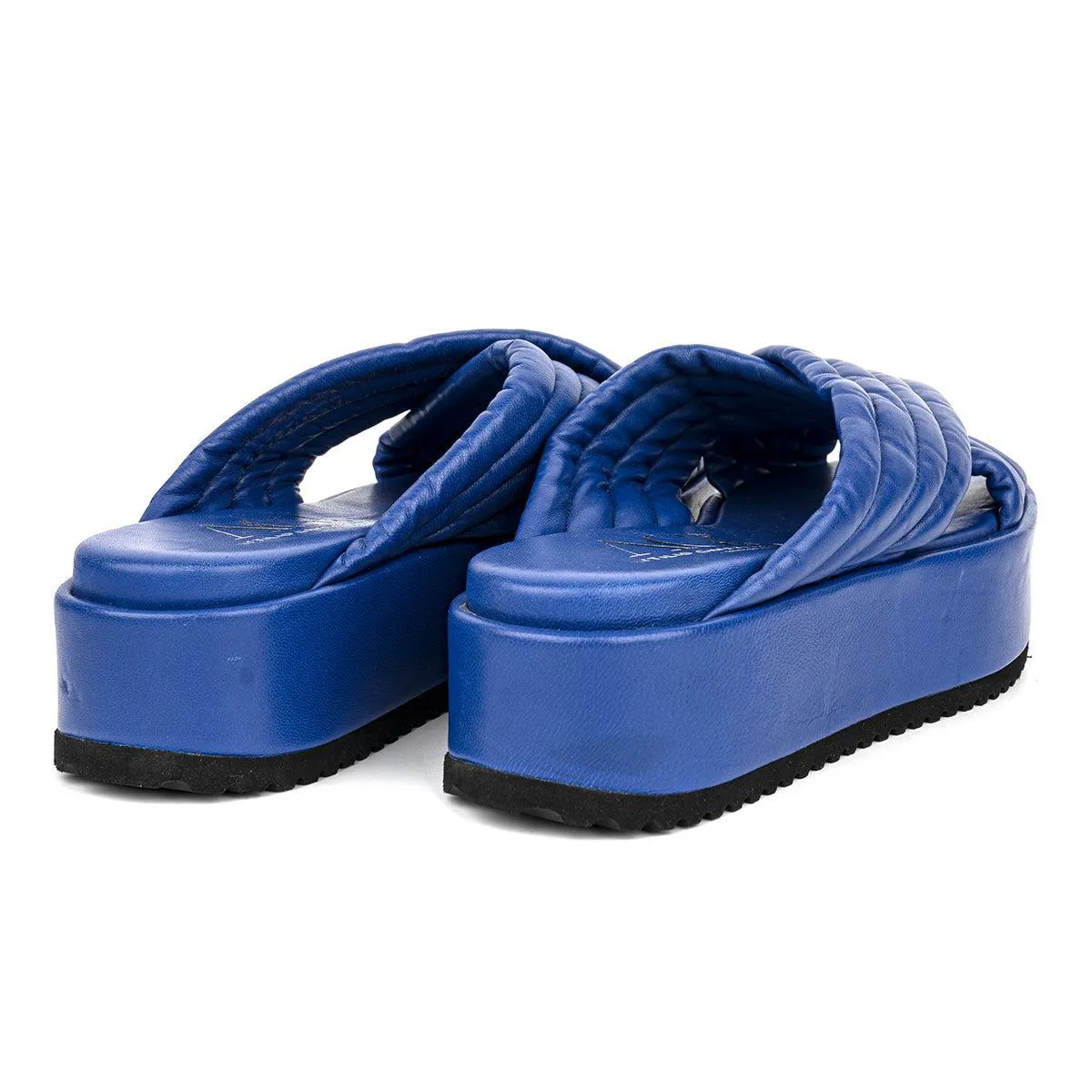Agl ( Attilio Giusti Leombruni ) Attilio Giusti Leombruni Platform Sandals Leather Blue Colour For Women