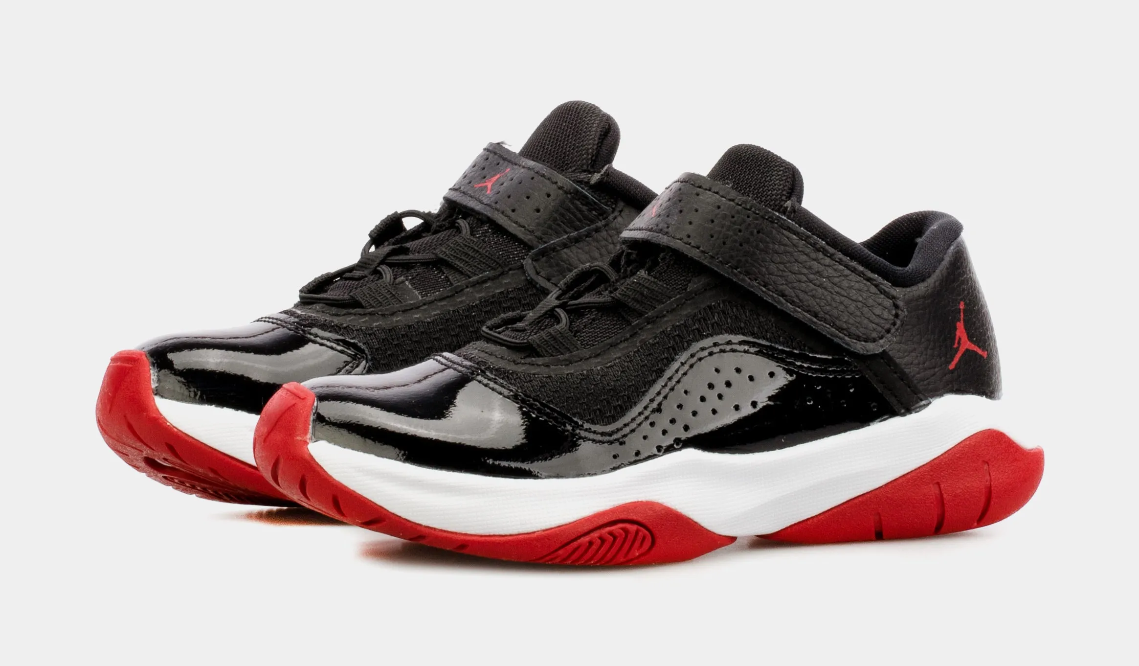 Air Jordan 11 CMFT Low Preschool Basketball Shoes (Red/Black)