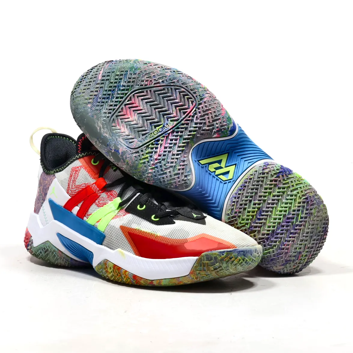 Air Jordan Sport Shoes Leather Multicolour Colour For Men