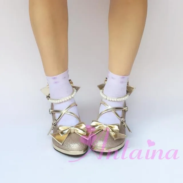 Antaina~Thin Heels Princess Lolita Shoes Size 33-36