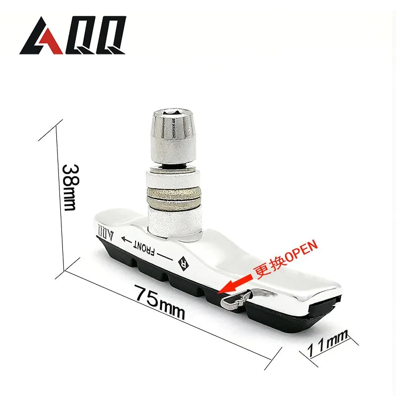 AQQ 1 Pair Mountain Bike Bicycle V Brake Pads shoes