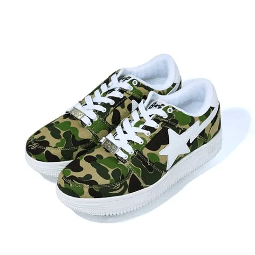 Army Green Camo BAPE STA Shoes