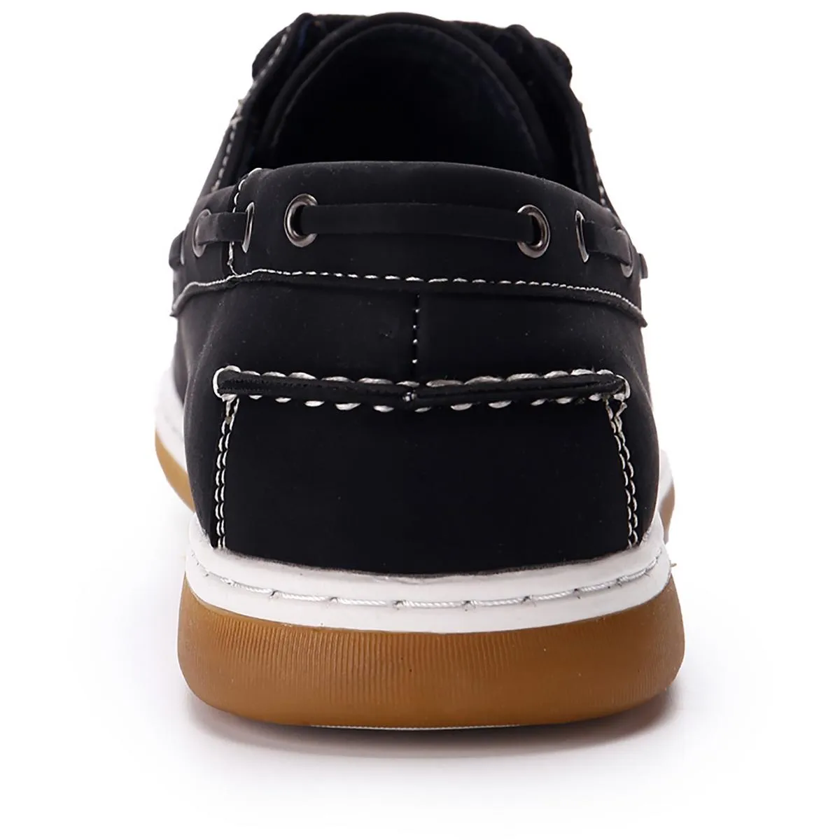 Aston Marc Mens Sail-01 Faux Suede Round Toe Boat Shoes