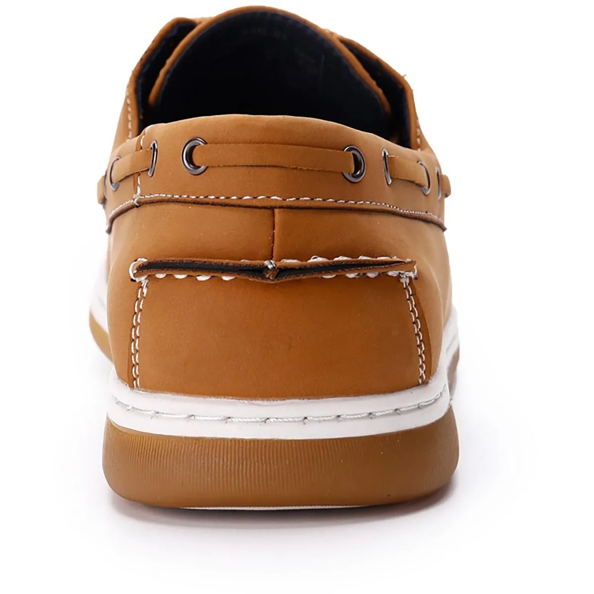 Aston Marc Mens Sail-01 Faux Suede Round Toe Boat Shoes