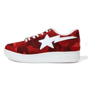 BAPESTA Red Camo Shoes