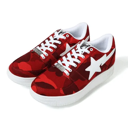 BAPESTA Red Camo Shoes