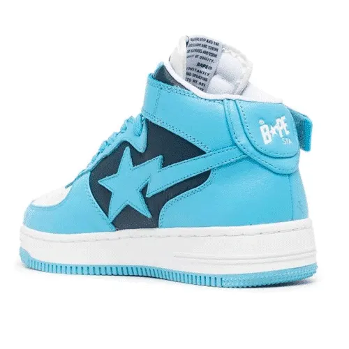BAPESTA SAX Logo High Top Shoes