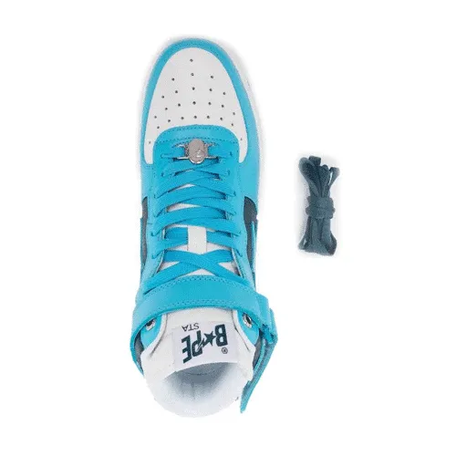BAPESTA SAX Logo High Top Shoes