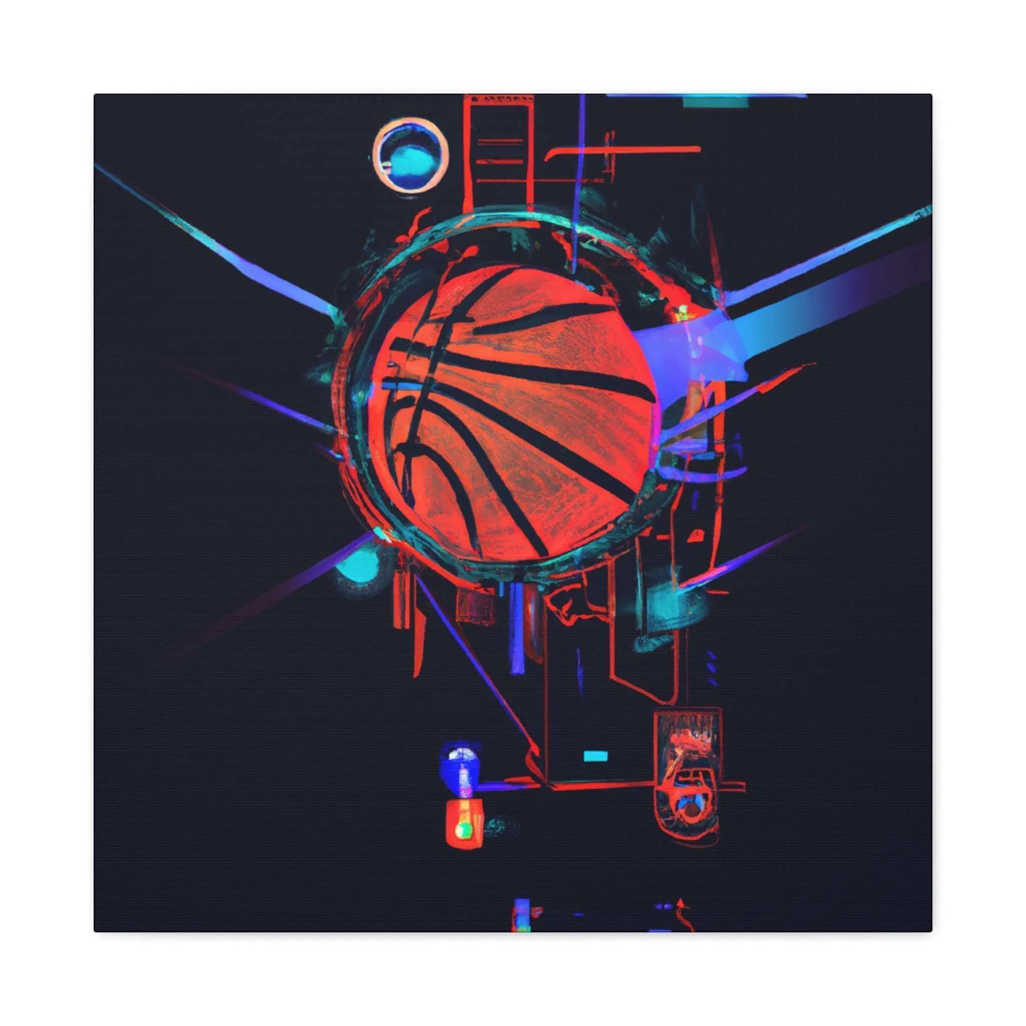 Basketball Illusions Canvas Print