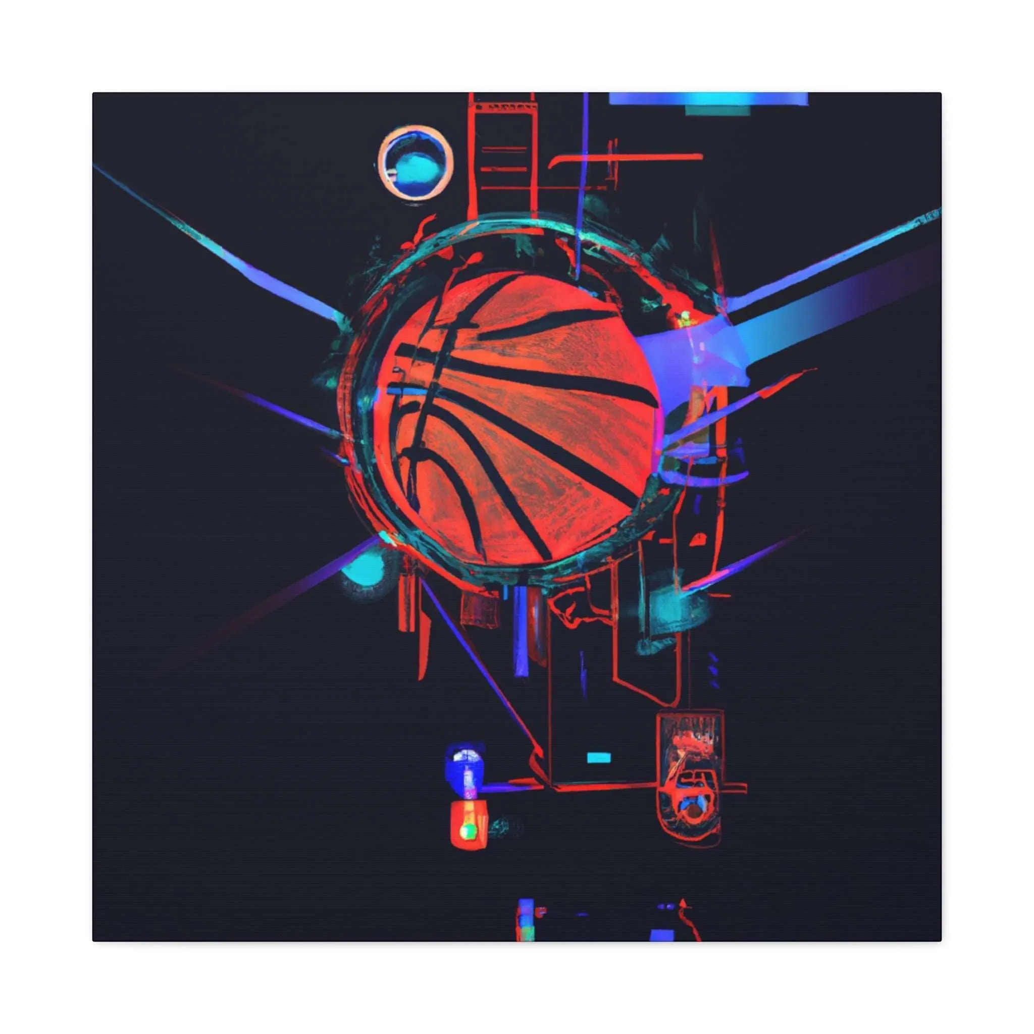 Basketball Illusions Canvas Print