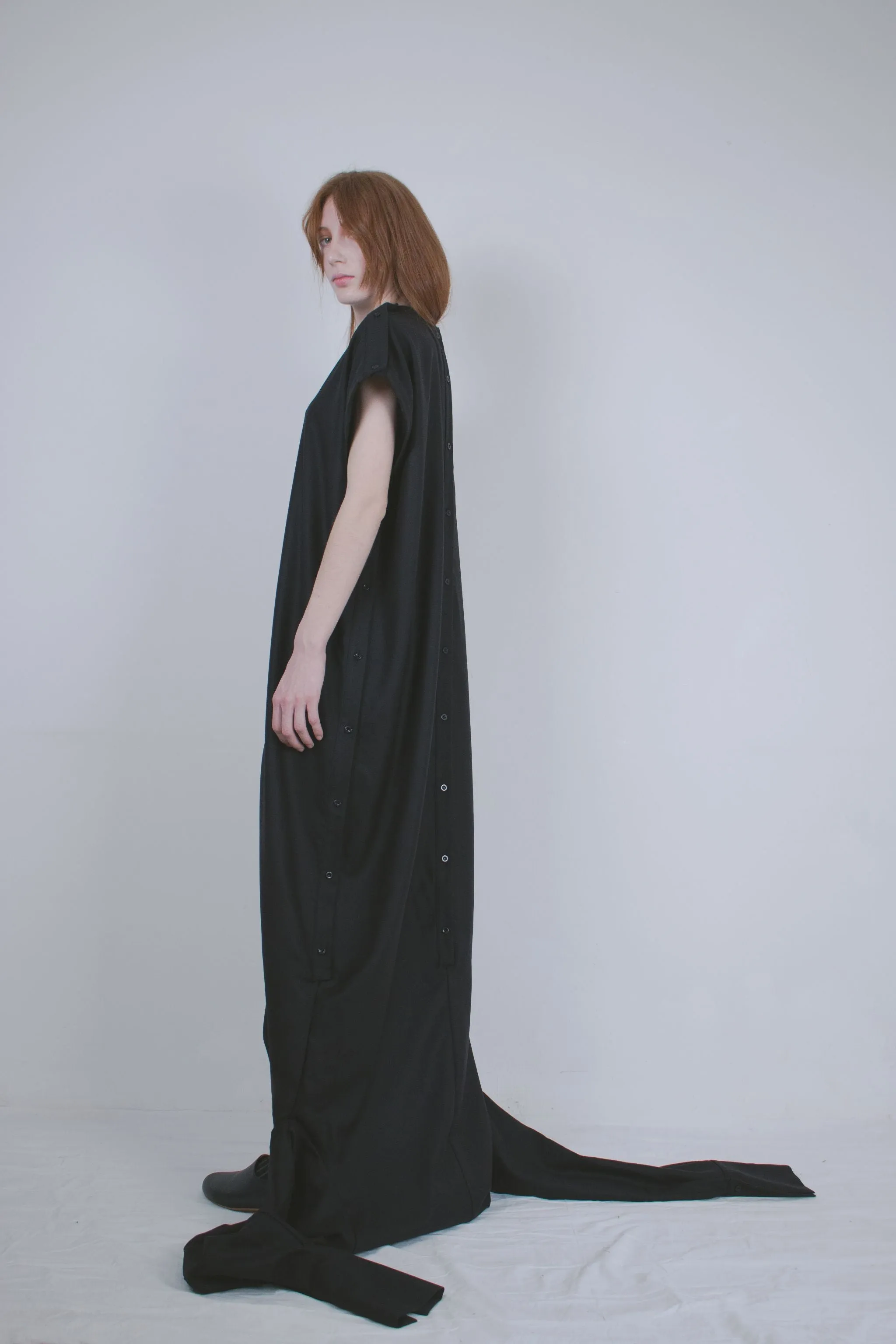 Black Wool Dual Shirt