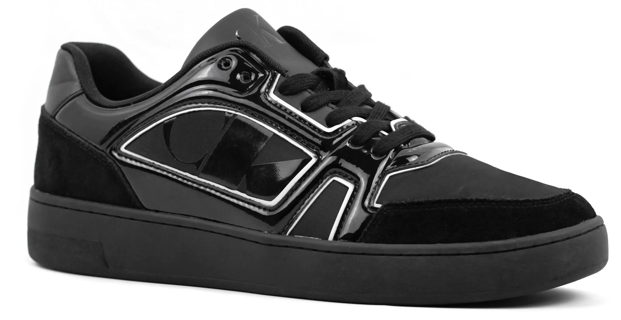 CALVIN KLEIN low-top leather basketball shoes