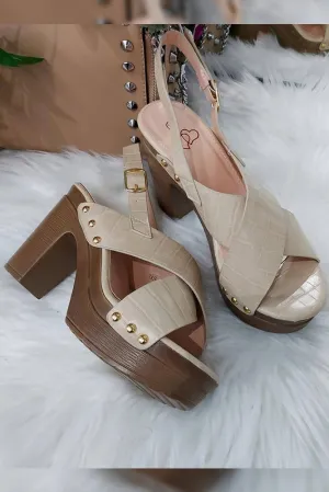 Crossover Croc Strap Clog Sandals
