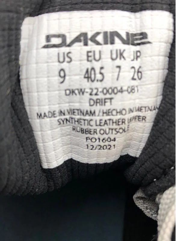Dakine Women's Drift DKW-22-0004-081 Gray Low-Top Cycling Shoes - Size 9