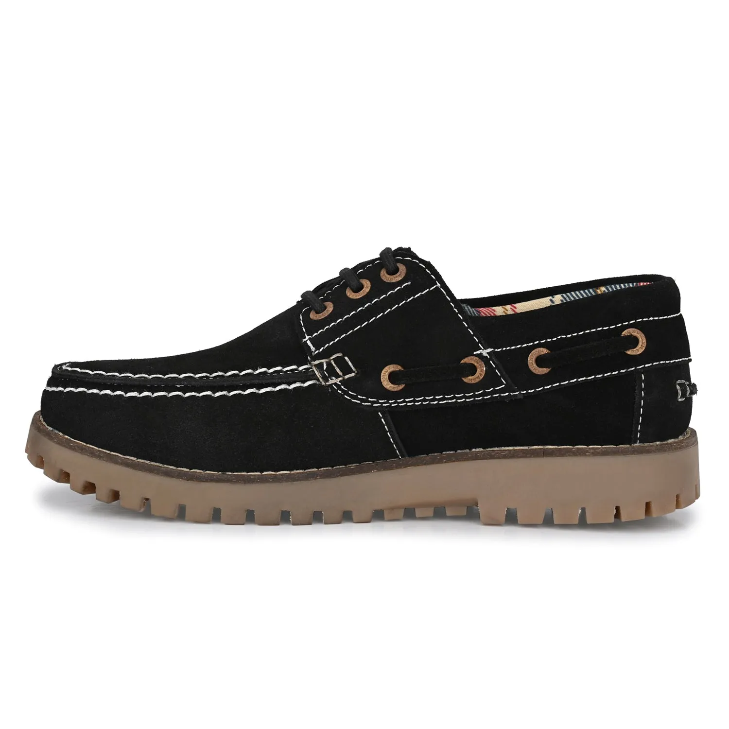 Dexter Real Leather Boat Shoes Black