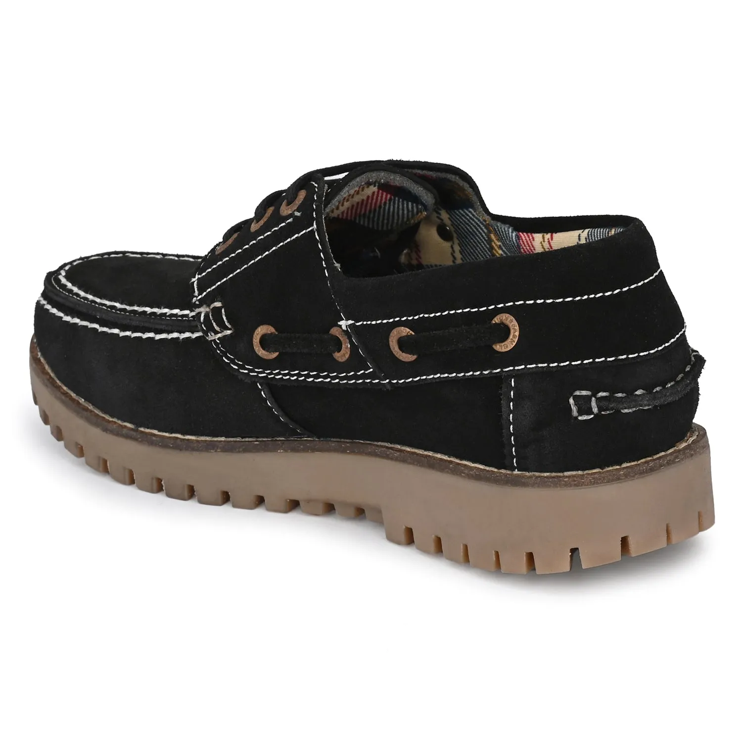 Dexter Real Leather Boat Shoes Black