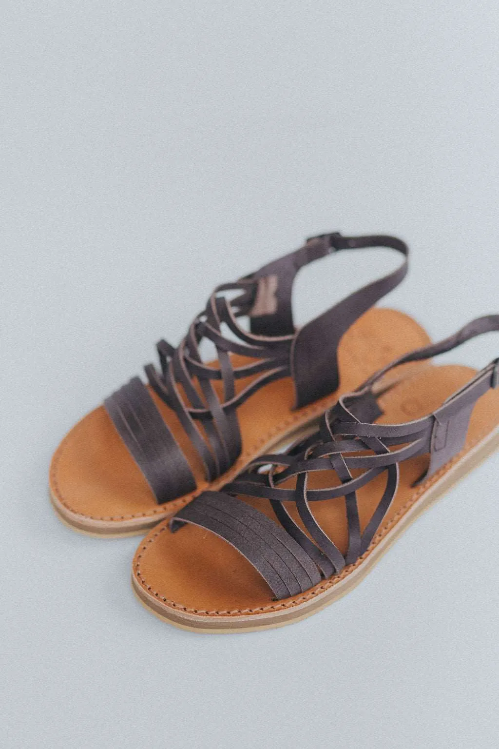 Egipcias Sandals - Cocoa Brown Leather