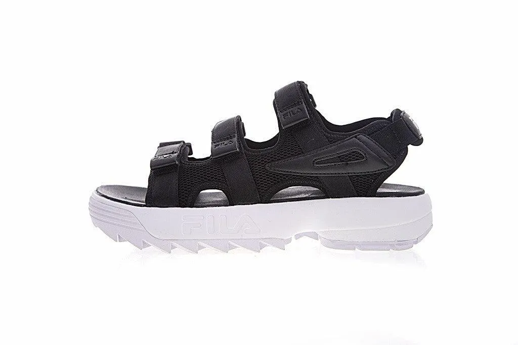 Fila Disruptor Sandals Black White
