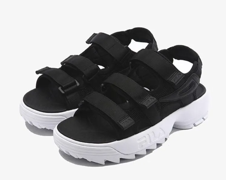 Fila Disruptor Sandals Black White