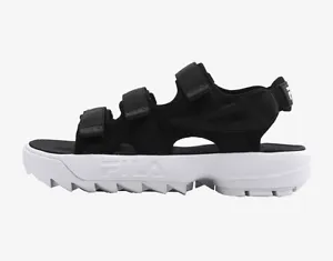 Fila Disruptor Sandals Black White