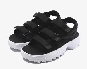 Fila Disruptor Sandals Black White