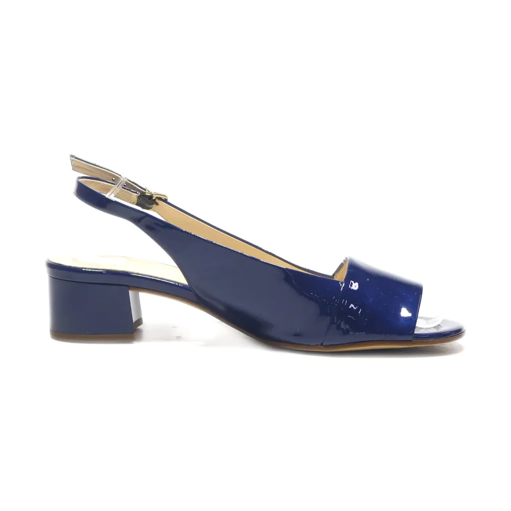 Hogl Peep Toe Leather Blue Colour For Women