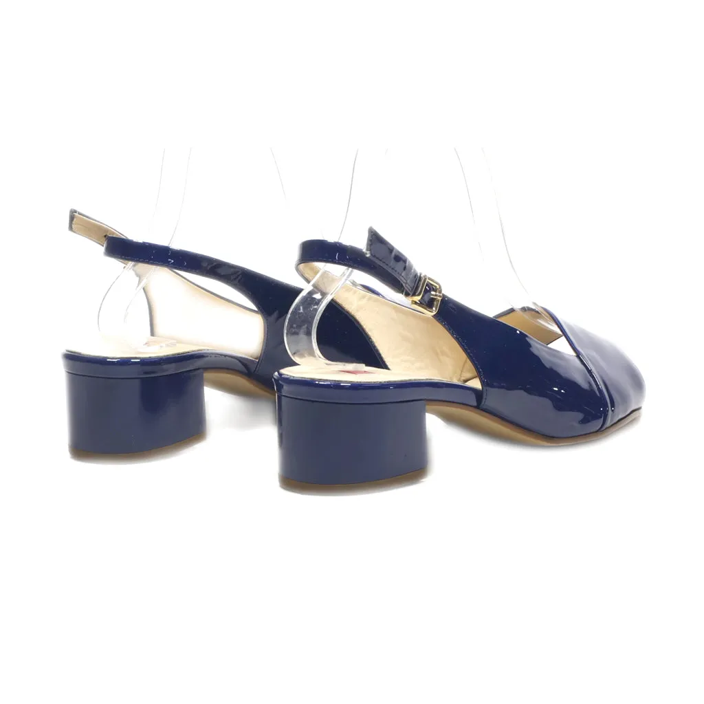 Hogl Peep Toe Leather Blue Colour For Women