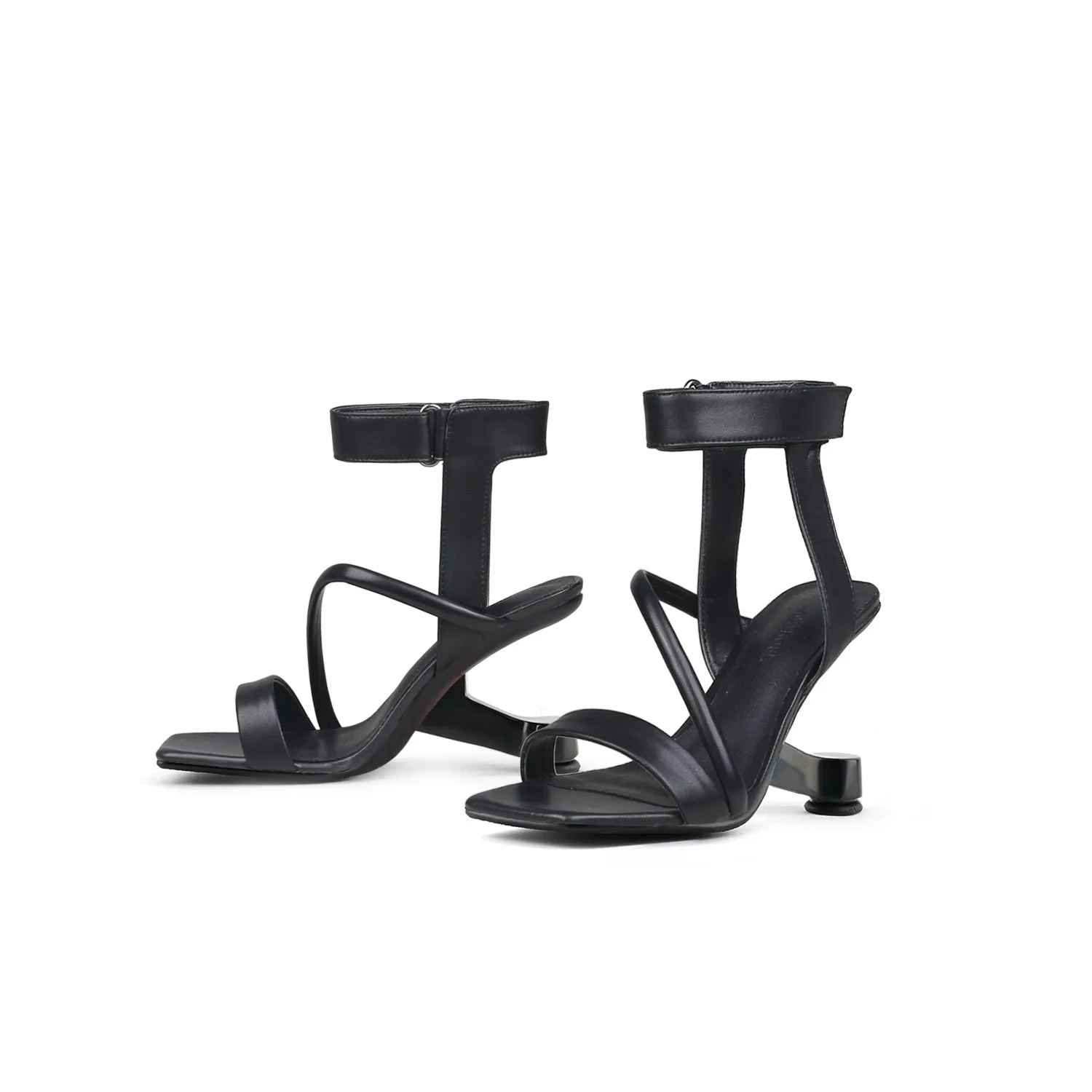 Intertwined Ankle Strap Sandals