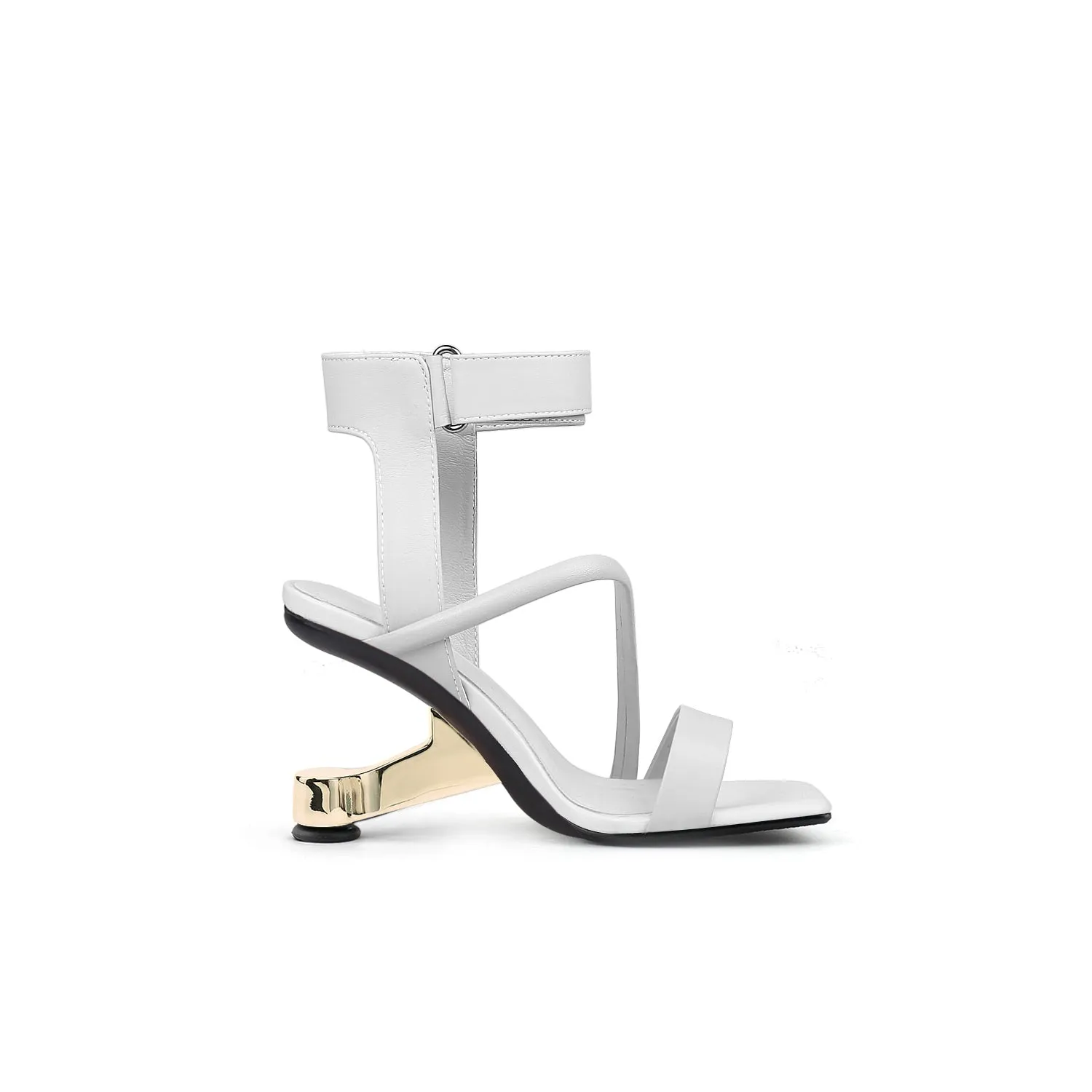 Intertwined Ankle Strap Sandals