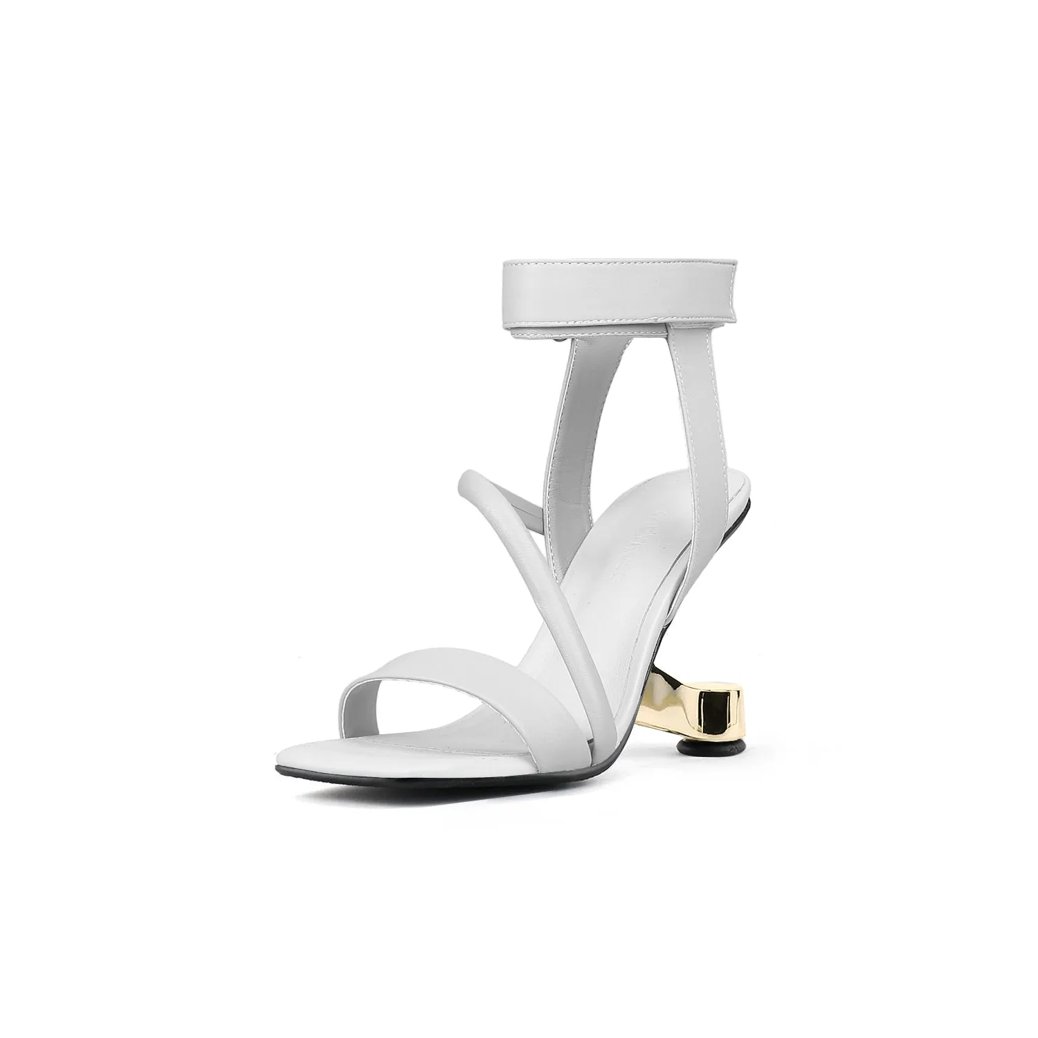 Intertwined Ankle Strap Sandals