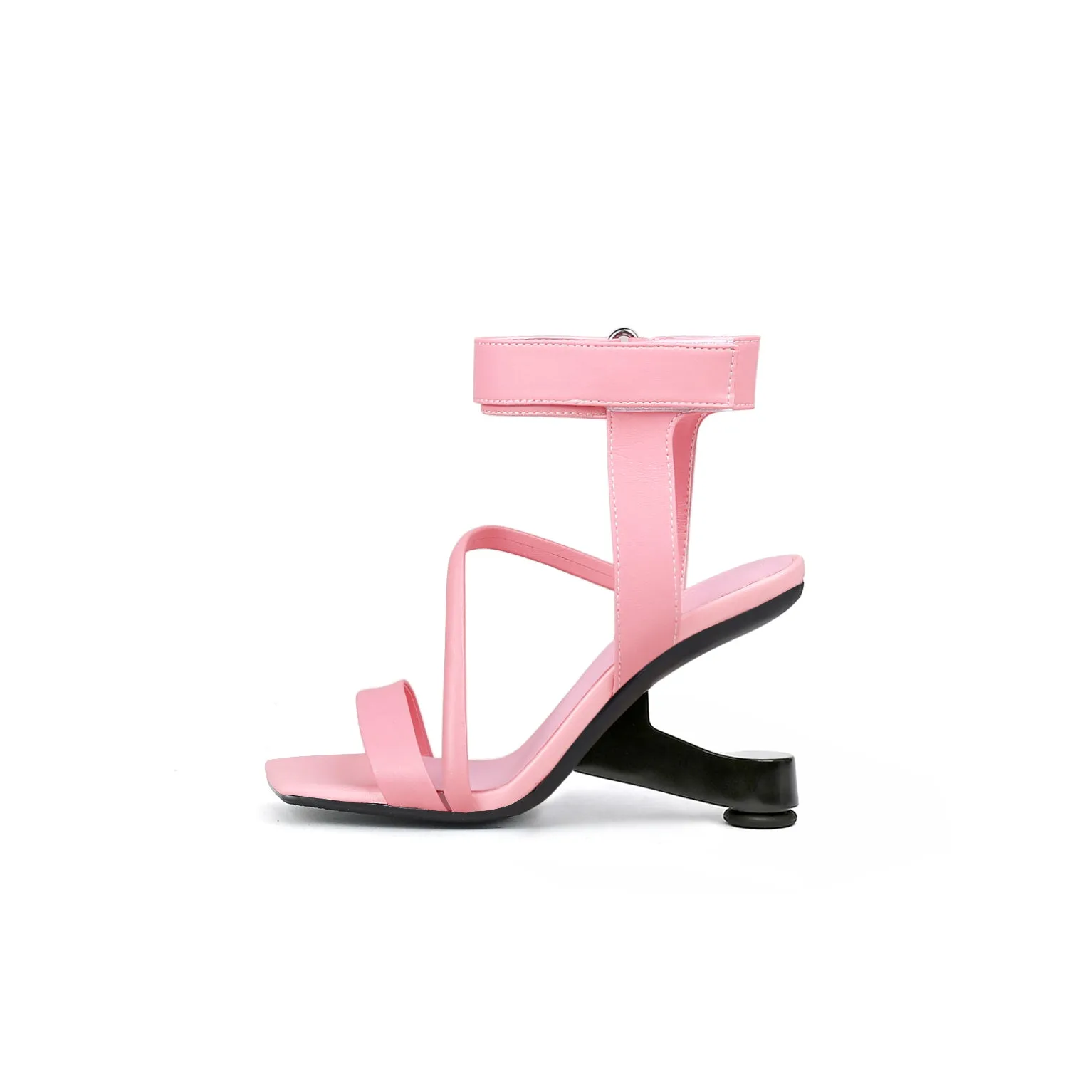 Intertwined Ankle Strap Sandals