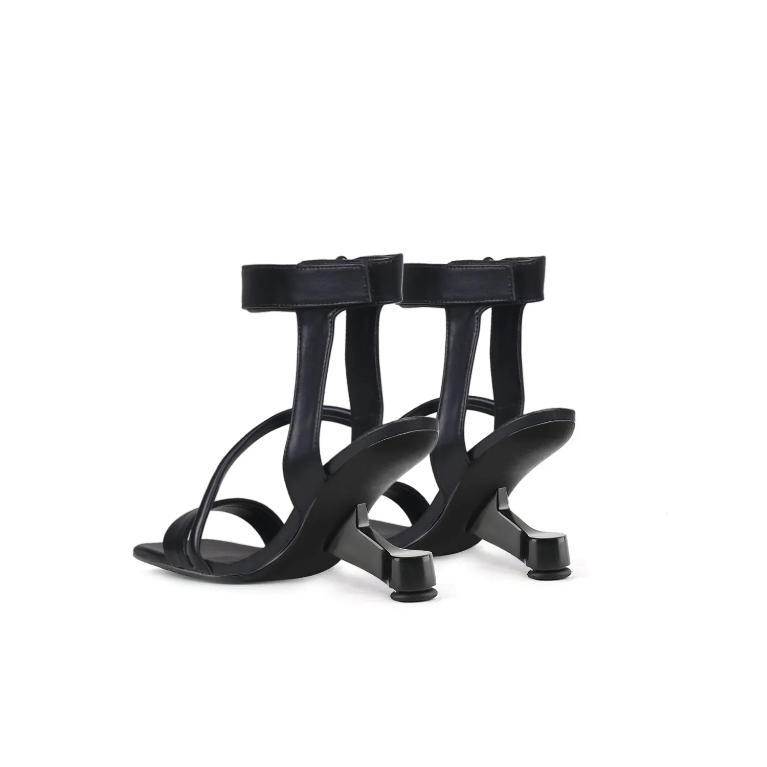 Intertwined Ankle Strap Sandals