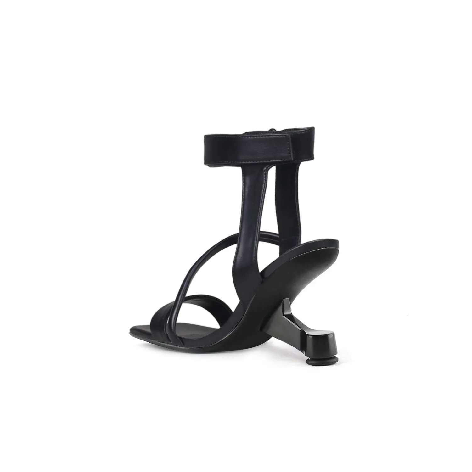 Intertwined Ankle Strap Sandals
